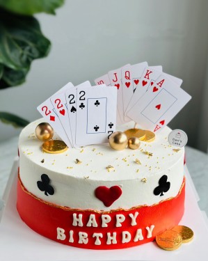 Playing Care Cake