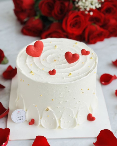 Red Heart Cake