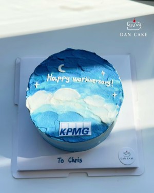 Hand-Drawn Sky Cake