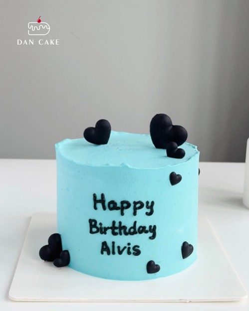 Midnight Heart Cake